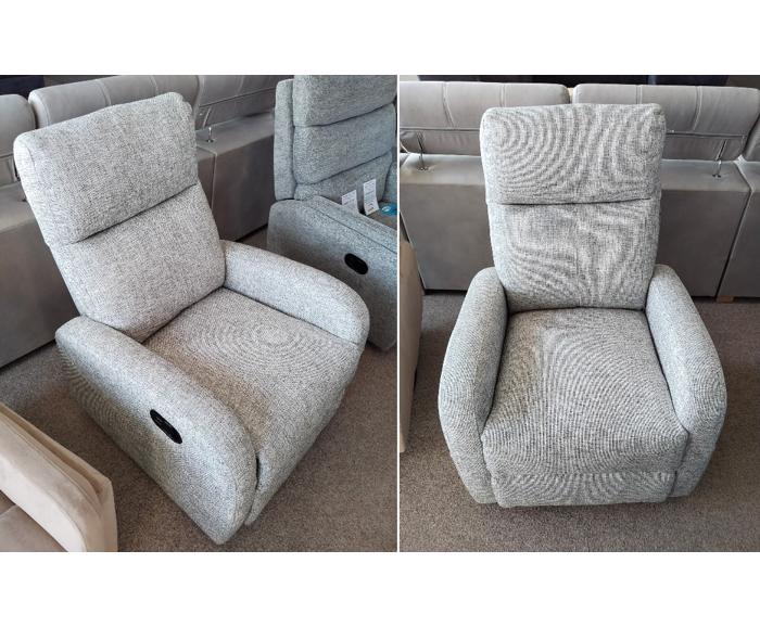 Relaxační polohovací křeslo OLIMP šedé fotografie z prodejny