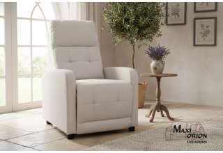 Relaxační křeslo Alan - světle béžové 