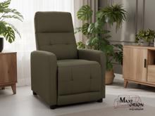Fotogalerie Relaxační polohovací křeslo Alan – olivové (nosnost 150 kg)