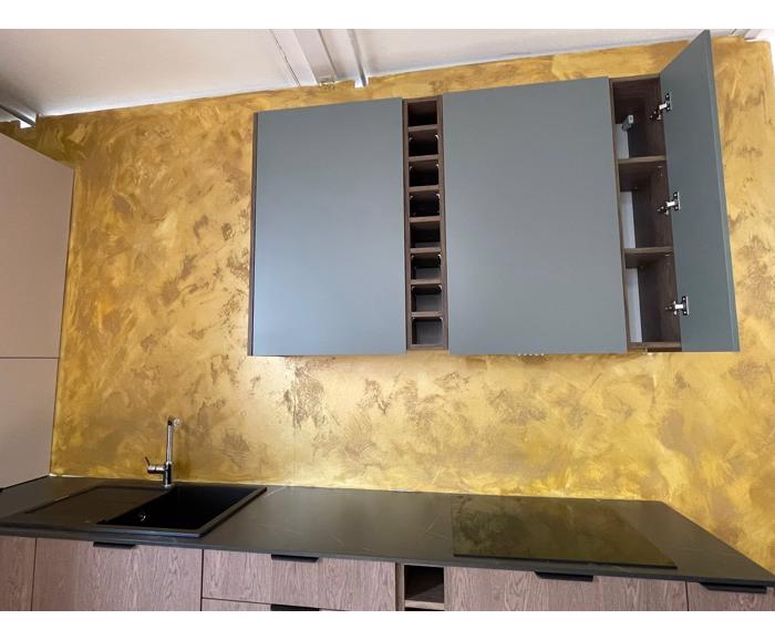 Fotogalerie Rohová kuchyňská linka Sorello 180 x 317 cm s pracovní deskou výšky 13 mm