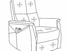 Fotogalerie Masážní elektrické křeslo Oáza Velvet šedé (nosnost 150 kg)