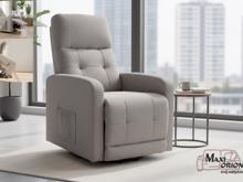 Fotogalerie Elektrické relaxační křeslo pro seniory se zvedacím mechanismem - Šedá 