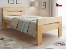 Fotogalerie Jednolůžková postel masiv buk 90x200 s roštem