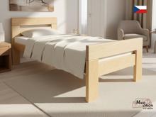 Fotogalerie Jednolůžková postel masiv buk 90x200 s roštem