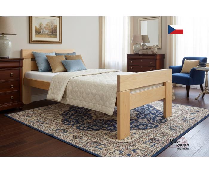 Fotogalerie Jednolůžková postel masiv buk 90x200 s roštem