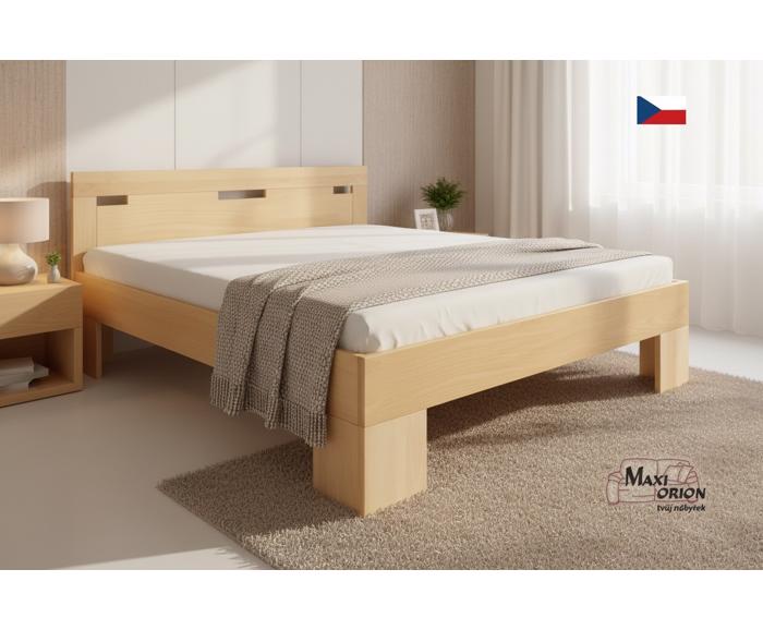 Fotogalerie Dvoulůžko z bukového masivu Kolacia Design Varezza 180x200 cm