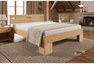 Dvoulůžko z bukového masivu Kolacia Design Varezza 180x200 cm