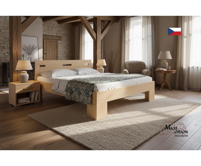 Fotogalerie Dvoulůžko z bukového masivu Kolacia Design Varezza 180x200 cm