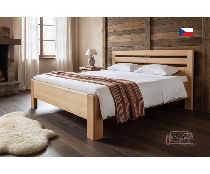 Fotogalerie Vysoká postel z masivu Kolacia Design Matrix 1 180x200 - přírodní
