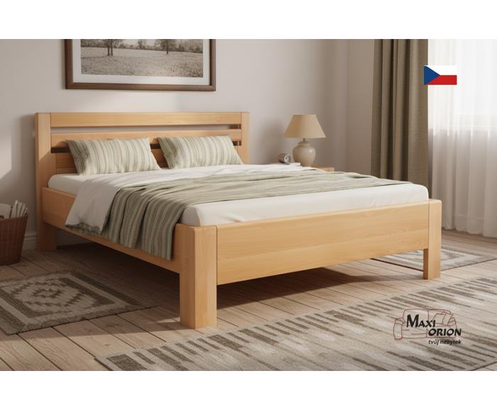 Fotogalerie Vysoká postel z masivu Kolacia Design Matrix 1 180x200 - přírodní