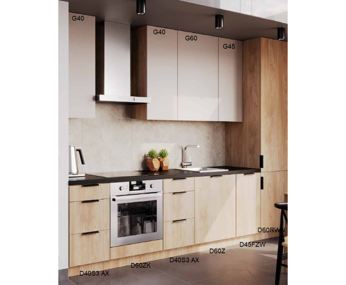 Fotogalerie Rovná kuchyňská linka Sorello 305cm