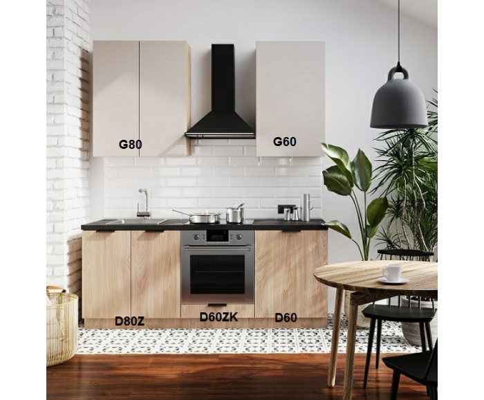 Fotogalerie Rovná kuchyňská linka Sorello 200 cm