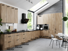 Fotogalerie Rohová kuchyňská linka Sorello 450 x 260 cm