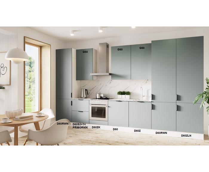 Fotogalerie Rovná kuchyňská linka Sorello 420 cm