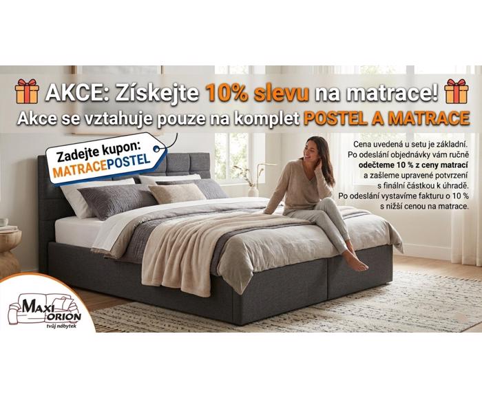 Fotogalerie Čalouněná postel Vernon tmavě šedá 160x200 Blanář + zvýhodněná cena matrací