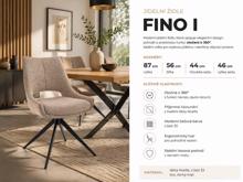 Fotogalerie Jídelní židle Fino I. Noelle - černé nohy/ tmavý béž 33