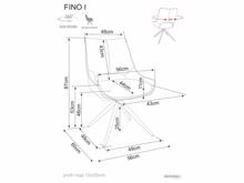 Fotogalerie Jídelní židle Fino I. Noelle - černé nohy/ tmavý béž 33