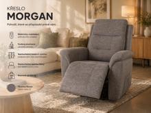 Fotogalerie Relaxační křeslo Morgan - šedá 07