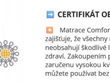 Fotogalerie Taštičková matrace NIGHT Comforteo 90x200 cm, výška 20 cm (HR pěna)