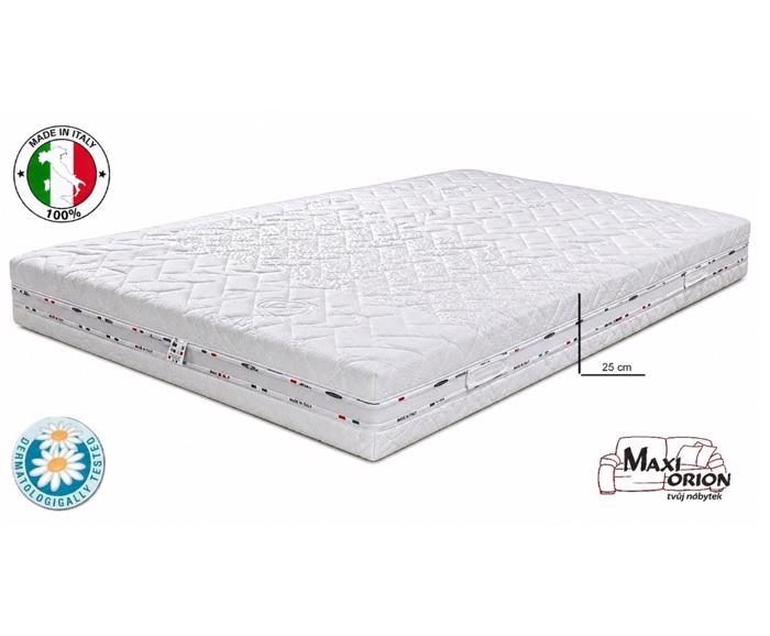 Fotogalerie Italská matrace Ceriflex PARIS 25 cm, 200x200 cm – paměťová pěna s Aloe Vera