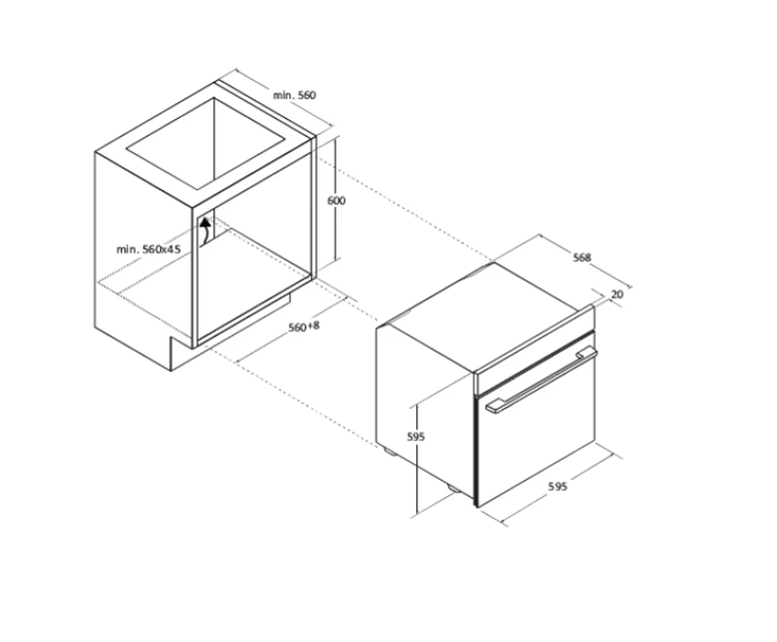 Fotogalerie Vestavná trouba Candy CA6 N3T1CTB- Bake 600 + 5 let záruka