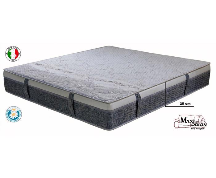 Fotogalerie Italská ortopedická matrace Ceriflex GRAFENO 25 cm, 200x200 cm – paměťová pěna, volba 4 tuhostí