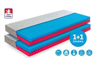 Matrace Kerin 90x200 cm 1+1 zdarma - výška 18 cm s Aloe Vera