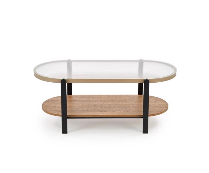 Fotogalerie Konferenční stolek KAMALA – přírodní / černá