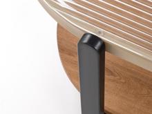 Fotogalerie Konferenční stolek KAMALA – přírodní / černá