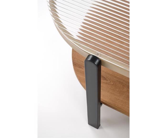 Fotogalerie Konferenční stolek KAMALA – přírodní / černá