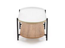 Fotogalerie Konferenční stolek KAMALA – přírodní / černá