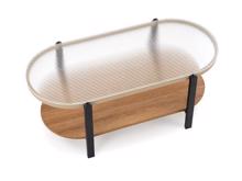 Fotogalerie Konferenční stolek KAMALA – přírodní / černá