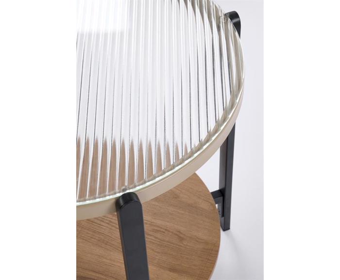 Fotogalerie Konferenční stolek KAMALA S – přírodní / černá