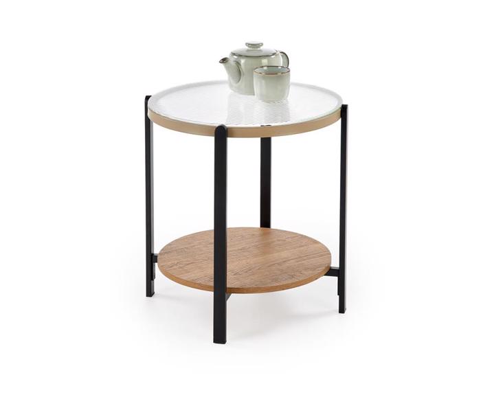 Fotogalerie Konferenční stolek KAMALA S – přírodní / černá