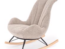 Fotogalerie Houpací křeslo LUIS – tmavě béžová