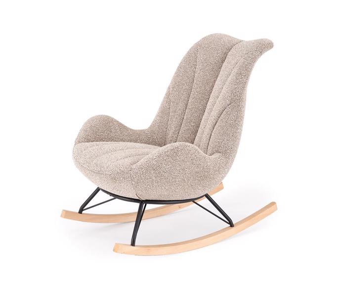 Fotogalerie Houpací křeslo LUIS – tmavě béžová