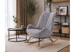 Houpací křeslo LUIS – popel