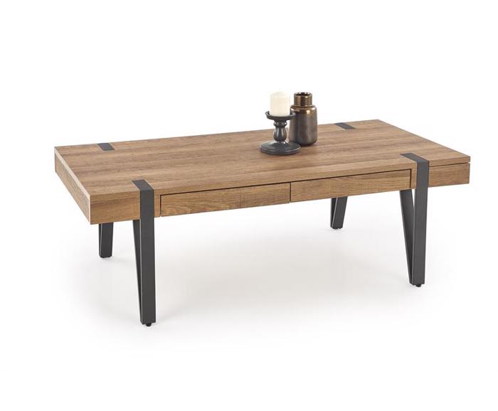 Fotogalerie Konferenční stolek TULUZA – ořech medový / černá