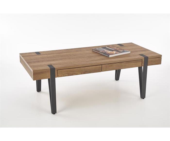 Fotogalerie Konferenční stolek TULUZA – ořech medový / černá