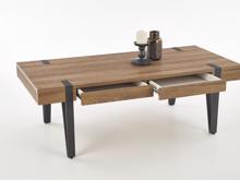 Fotogalerie Konferenční stolek TULUZA – ořech medový / černá