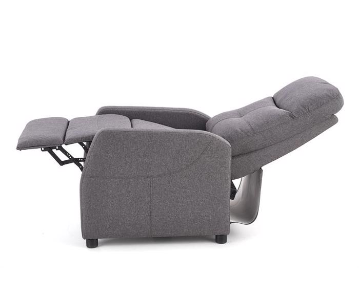 Fotogalerie Relaxační křeslo FELIPE – tmavý popel