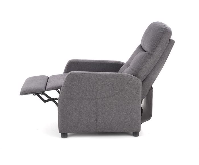 Fotogalerie Relaxační křeslo FELIPE – tmavý popel