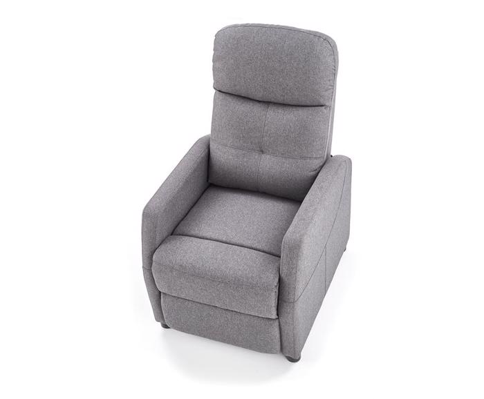 Fotogalerie Relaxační křeslo FELIPE – tmavý popel