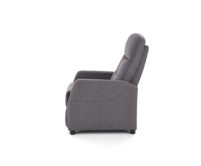 Fotogalerie Relaxační křeslo FELIPE – tmavý popel