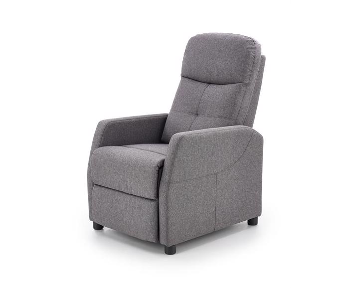 Fotogalerie Relaxační křeslo FELIPE – tmavý popel