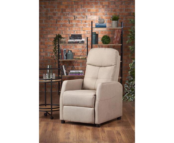 Fotogalerie Relaxační křeslo FELIPE – béžová