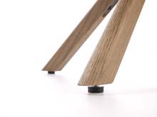 Fotogalerie Jídelní židle K585 – tmavě béžová / světlý ořech (otočná)