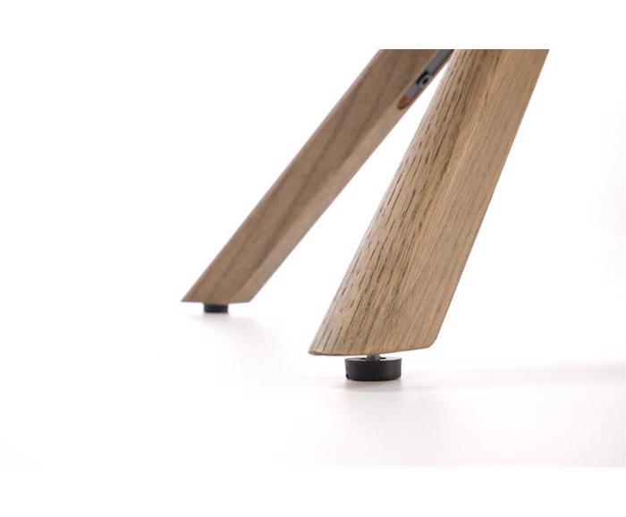 Fotogalerie Jídelní židle K585 – tmavě béžová / světlý ořech (otočná)