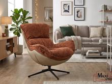 Fotogalerie Designové křeslo LOBI – skořicová