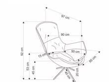 Fotogalerie Designové křeslo LOBI – skořicová